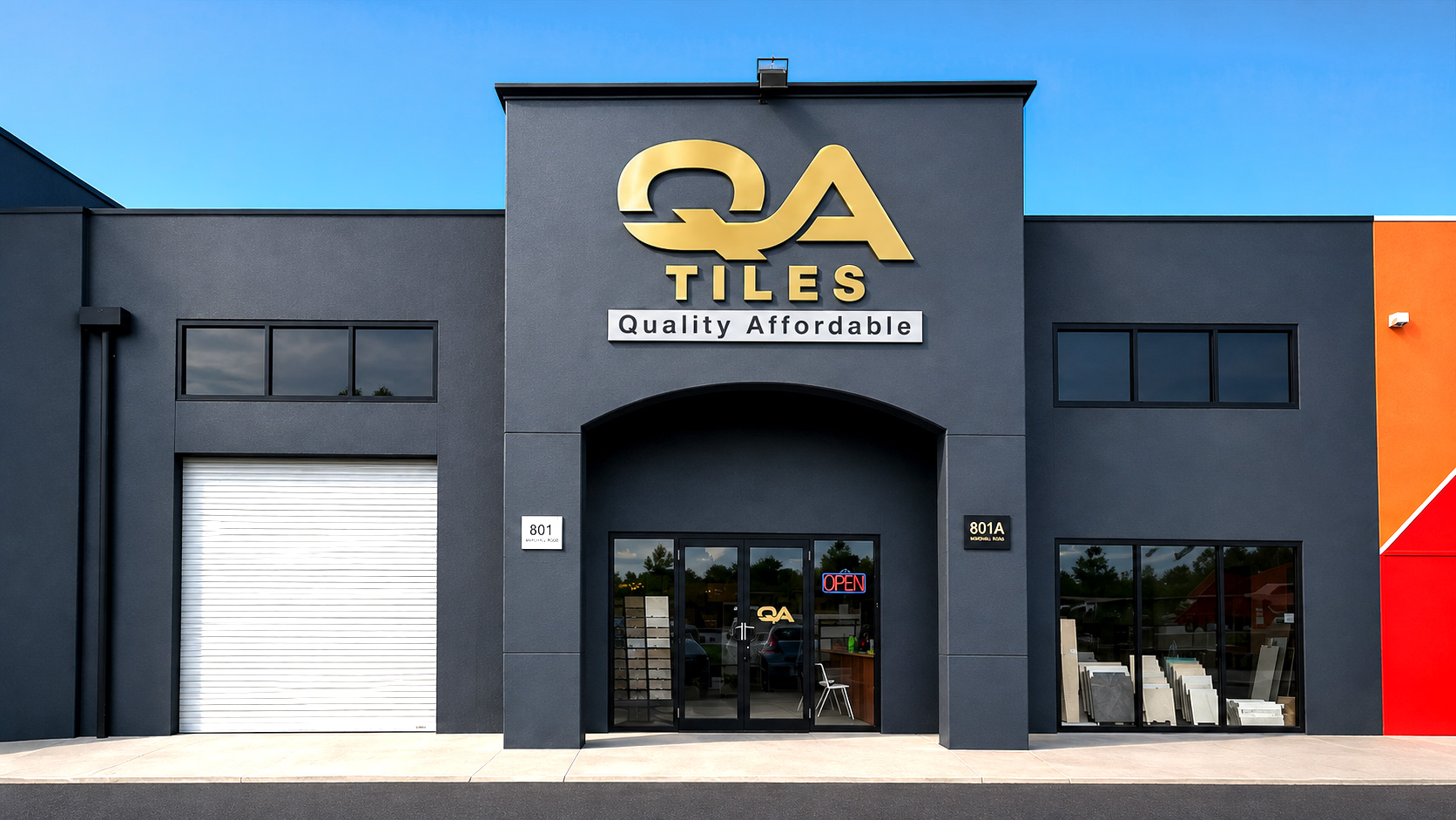 QA Tiles Malaga showroom