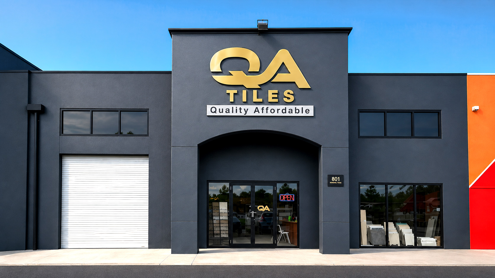 QA Tiles Malaga showroom
